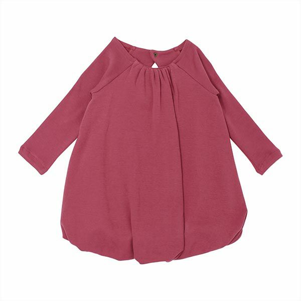 オーガニックコットン キッズバブルドレス（長袖）