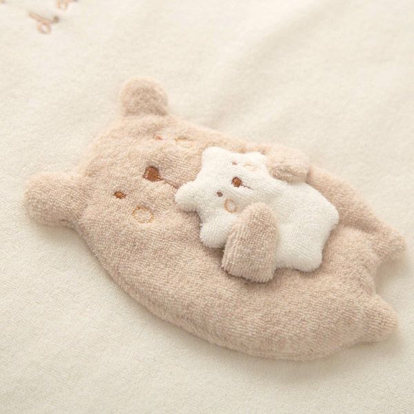 オーガニックコットン ベビー【ママだっこ】パイルとガーゼのスリーパー