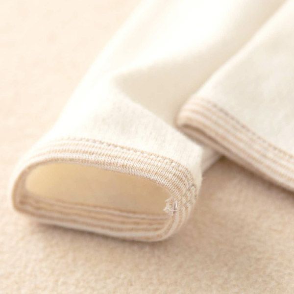 オーガニックコットン ベビー【ママだっこ】接結フライスカバーオール