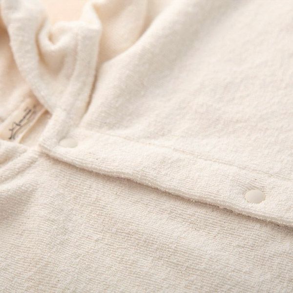 オーガニックコットン ベビー【ママだっこ】パイルロングパスポンチョ