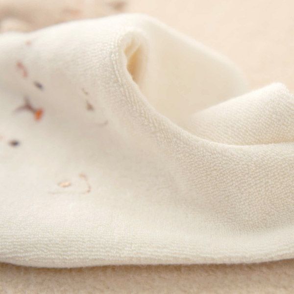 オーガニックコットン ベビー【ママだっこ】パイルと天竺のスタイねこ