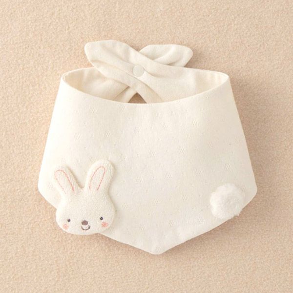 オーガニックコットン ベビー【どうぶつ村】三角スタイ