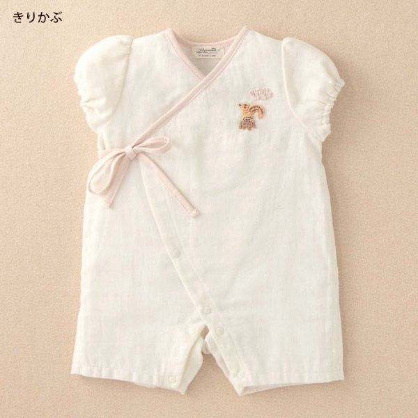 オーガニックコットン ベビー【編みモチーフ】ガーゼグレコ