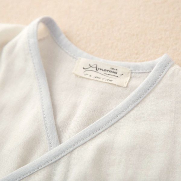 オーガニックコットン ベビー【編みモチーフ】ガーゼグレコ