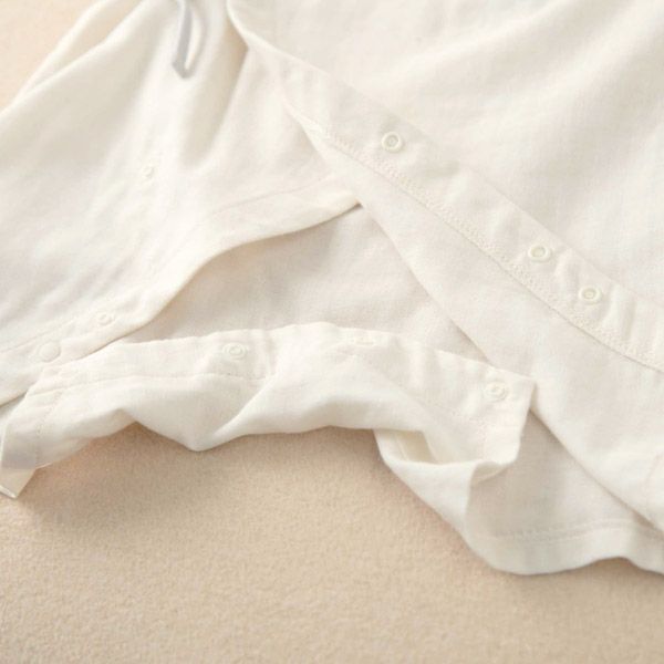 オーガニックコットン ベビー【編みモチーフ】ガーゼグレコ