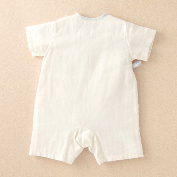 オーガニックコットン ベビー【編みモチーフ】ガーゼグレコ