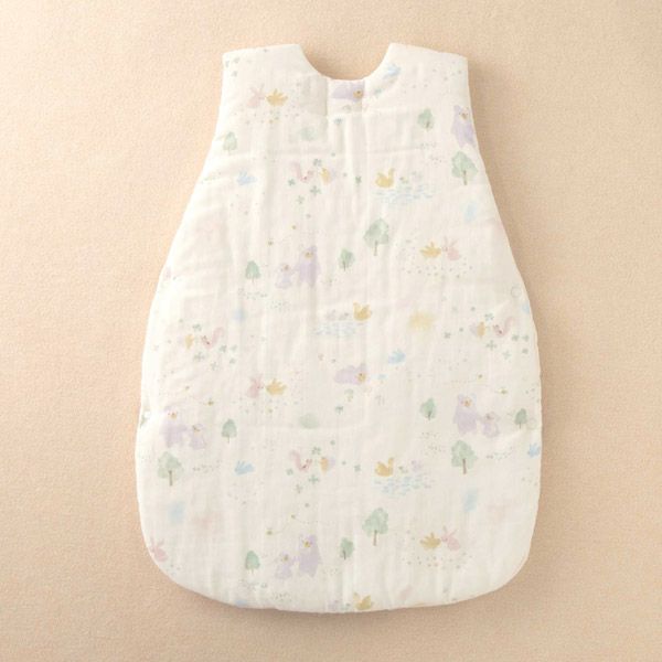 オーガニックコットン ベビー【夢みる森】ダブルガーゼのロングスリーパー 60-90