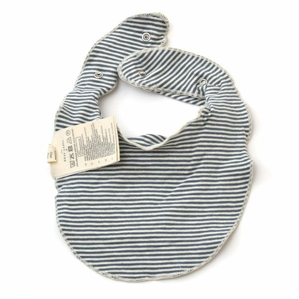 オーガニックコットン ベビーシンプルビブ Stripe