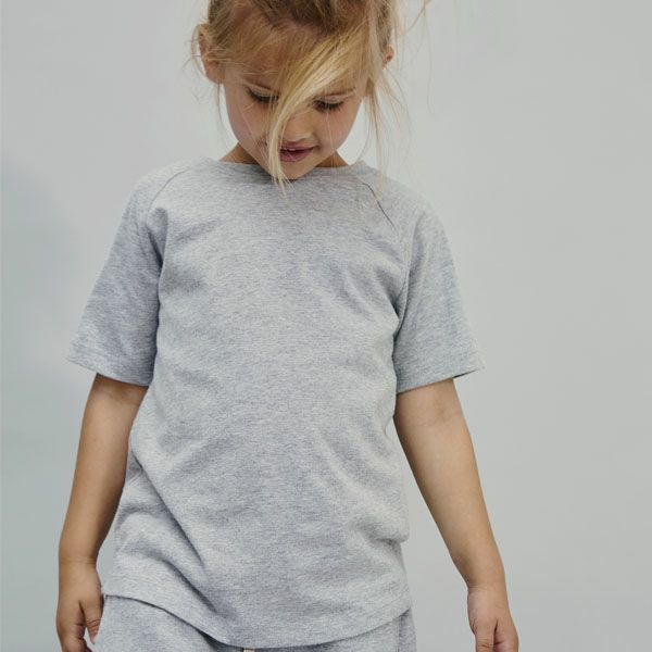 オーガニックコットン キッズ クルーネックTシャツ(半袖)