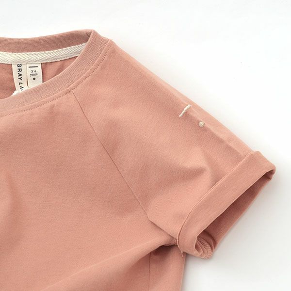 オーガニックコットン キッズ クルーネックTシャツ(半袖)