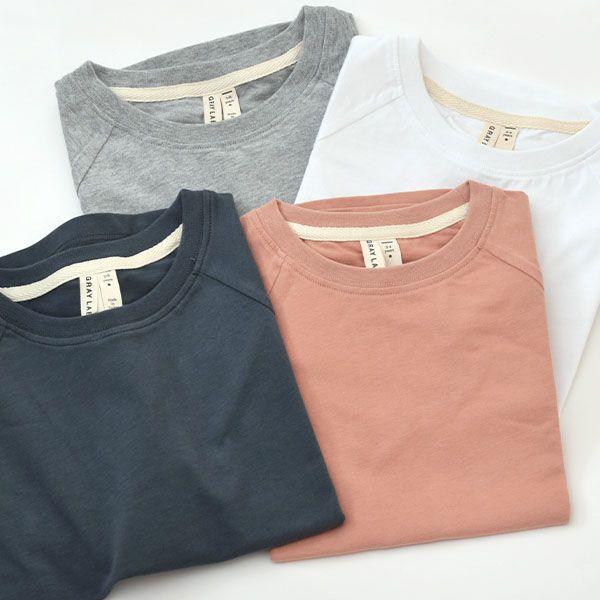 オーガニックコットン キッズ クルーネックTシャツ(半袖)