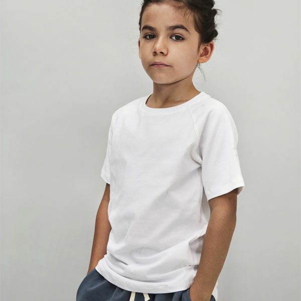 オーガニックコットン キッズ クルーネックTシャツ(半袖)