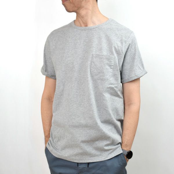 オーガニックコットン メンズポケット付きＴシャツ（半袖）