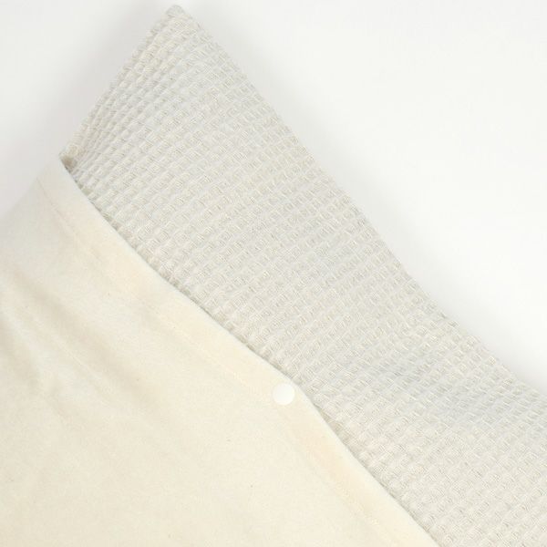 オーガニックコットン＆リネン ワッフルクッションカバー