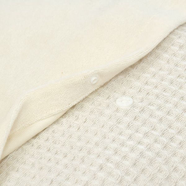 オーガニックコットン＆リネン ワッフルクッションカバー