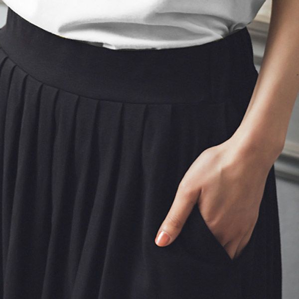 オーガニックコットン リラックスタックスカート