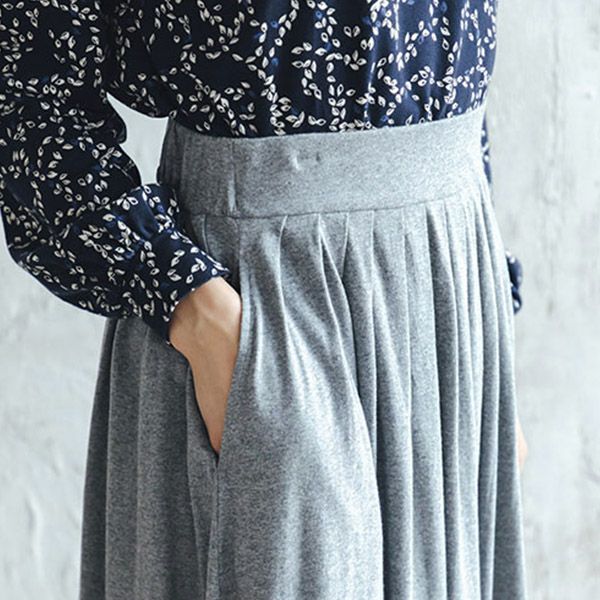 オーガニックコットン リラックスタックスカート