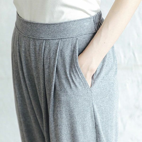 オーガニックコットン リラックスサルエルパンツ