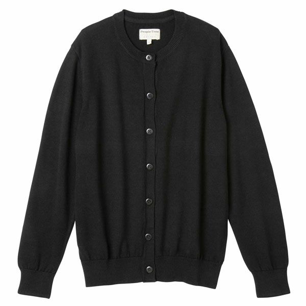 オーガニックコットン ニットベーシックカーディガン(長袖)