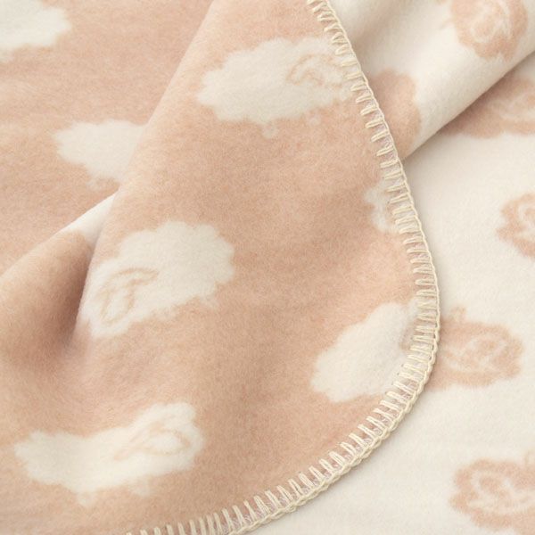 オーガニックコットン ふわふわひつじ柄クォーターケット