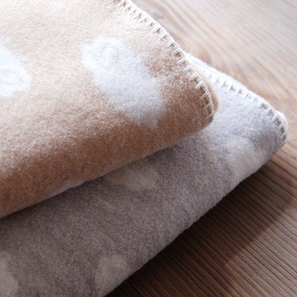 オーガニックコットン ふわふわひつじ柄クォーターケット