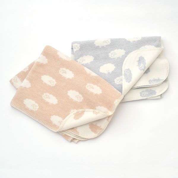 オーガニックコットン ふわふわひつじ柄クォーターケット
