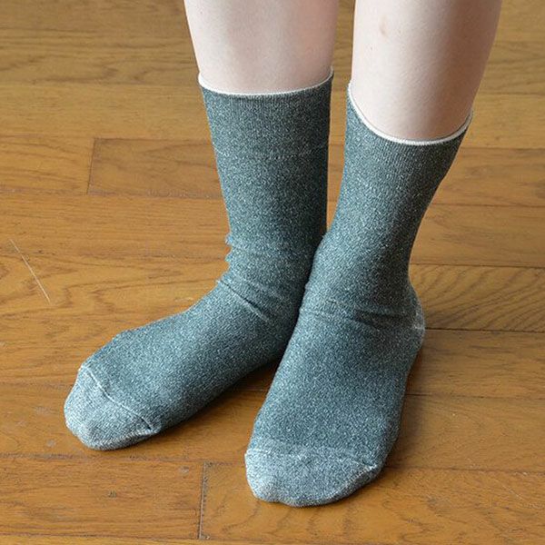 オーガニックコットン いつもソックス無地