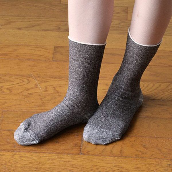 オーガニックコットン いつもソックス無地