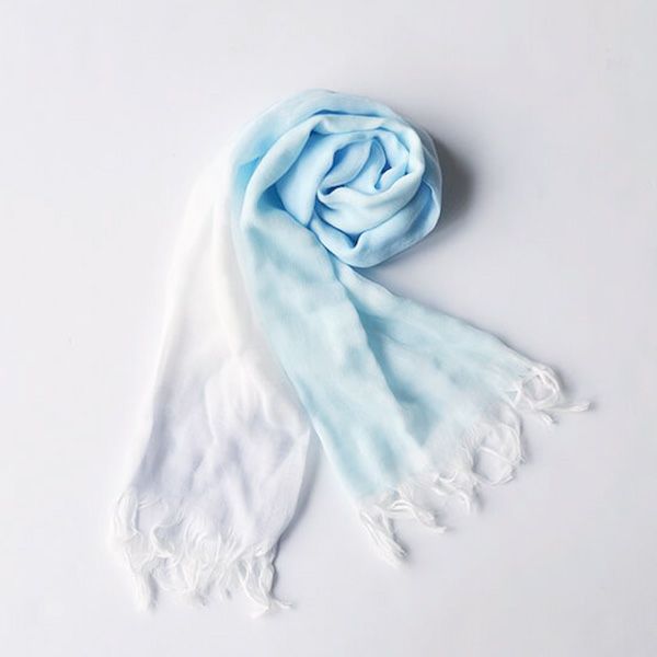 オーガニックコットン 播州織　グラデーションストール