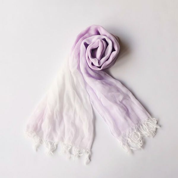 オーガニックコットン 播州織　グラデーションストール