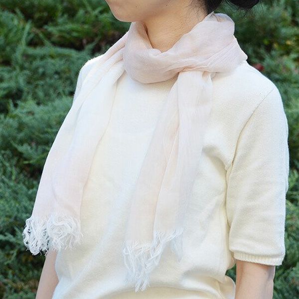 オーガニックコットン 播州織　グラデーションストール