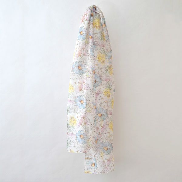 オーガニックコットン アルティメイトピマ ストール Drawingガーデンフラワー