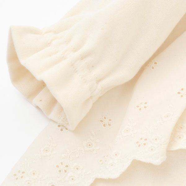 オーガニックコットン スムースフード付きドレスオール ナチュラル 50-70