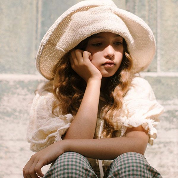 オーガニックコットン キッズバルーンスリーブブラウス Yoco