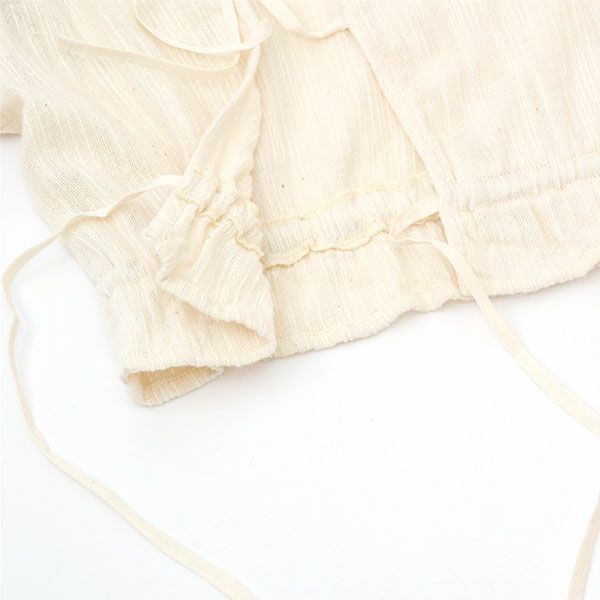 オーガニックコットン キッズバルーンスリーブブラウス Yoco