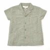 オーガニックコットン＆リネン キッズ半袖シャツ Uma