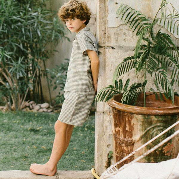 オーガニックコットン＆リネン キッズショートパンツ Uma