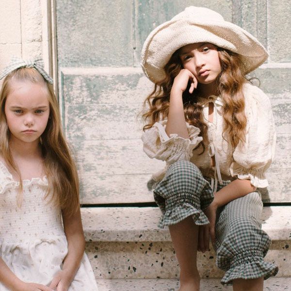 オーガニックコットン キッズサマーワイドハット Luna