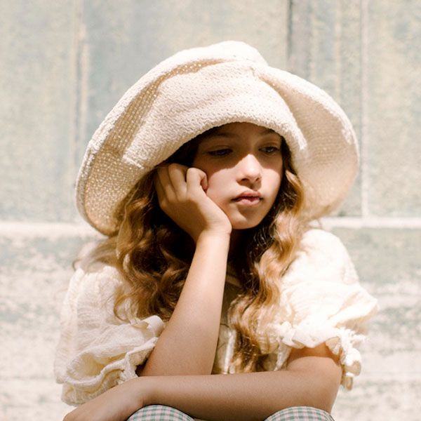 オーガニックコットン キッズサマーワイドハット Luna