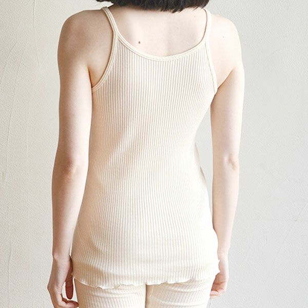 オーガニックコットン リブキャミソール