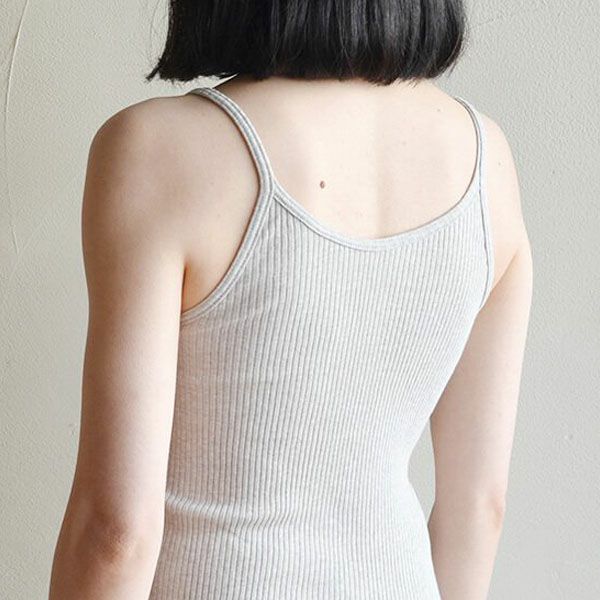 オーガニックコットン リブキャミソール