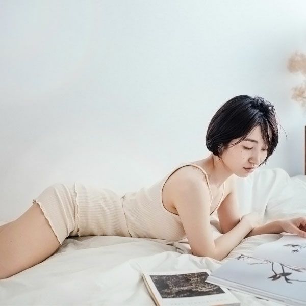 オーガニックコットン リブキャミソール