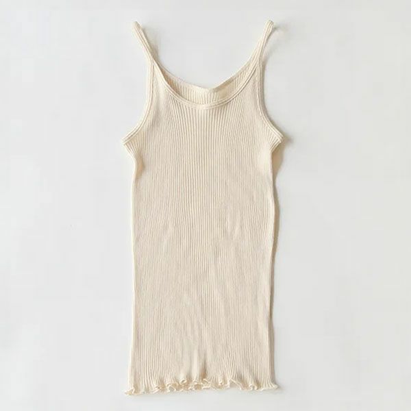 オーガニックコットン リブキャミソール