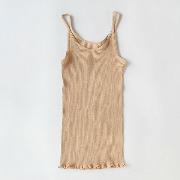 オーガニックコットン リブキャミソール