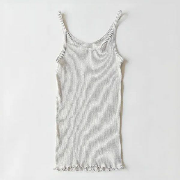 オーガニックコットン リブキャミソール