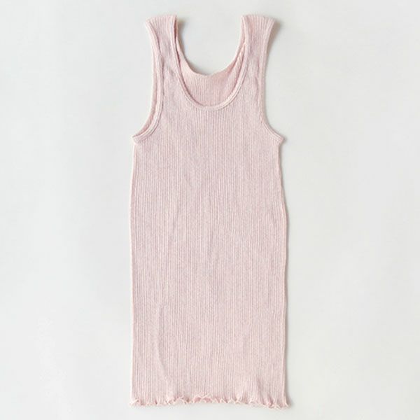 オーガニックコットン リブタンクトップ