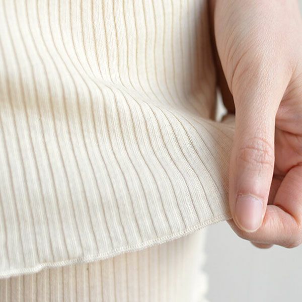 オーガニックコットン リブカップ付きキャミソール