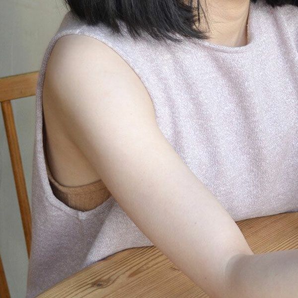 オーガニックコットン リブカップ付きキャミソール