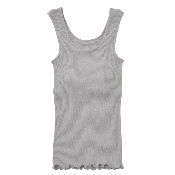 オーガニックコットン リブカップ付きタンクトップ