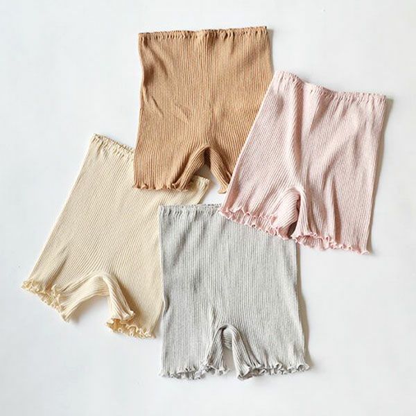 オーガニックコットン リブ1分丈ショーツ